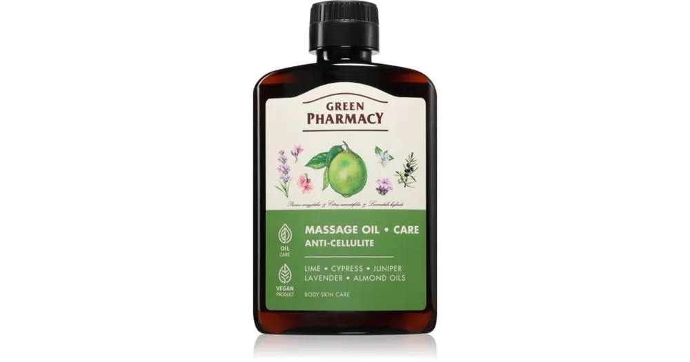 Legjobb ár Green PharmacyEssential oils of Lime Massage Oil masszázsolaj narancsbőrre