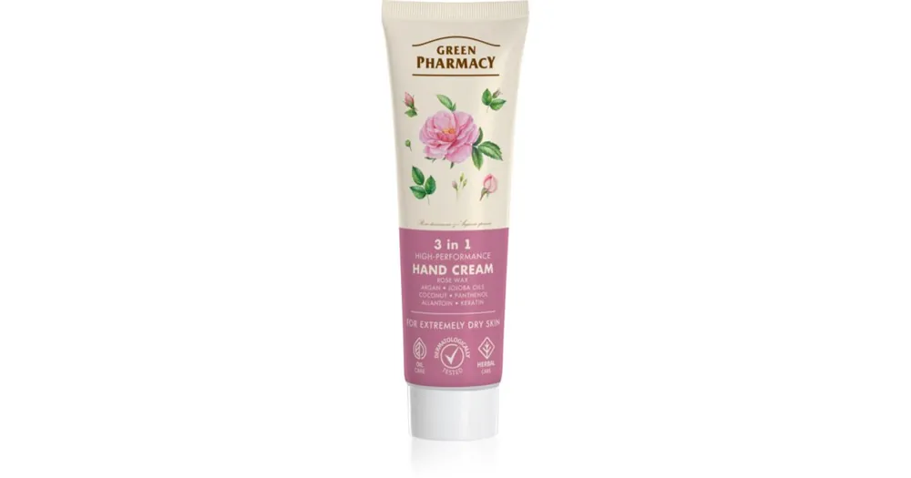 Szuper akció Green PharmacyRose Hand Cream tápláló hidratáló krém kézre és körmökre