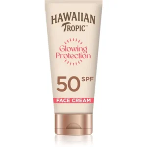 Újdonság Hawaiian TropicGlowing Protection Face Cream napozókrém arcra SPF 50
