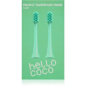 hello cocoElectric Toothbrush Heads Green csere fejek a fogkeféhez Vásárlói kedvenc