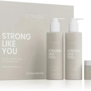 Szuper akció ICONIQUE ProfessionalSTRONG LIKE YOU Repair & Strengthening Set szett a károsult hajra