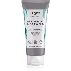I LoveNaturals Bergamot & Seaweed természetes kézkrém Gyors szállítás