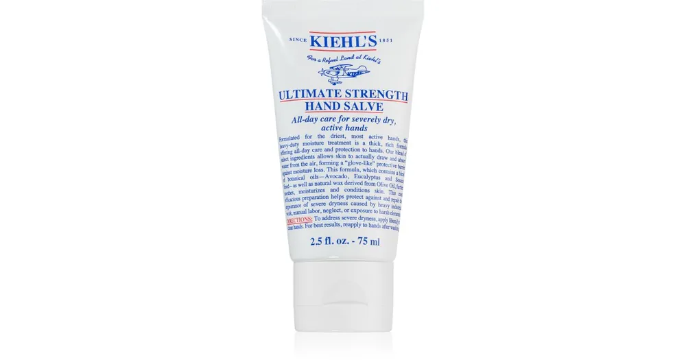 Biztonságos vásárlás Kiehl‘sUltimate Strength Hand Salve hidratáló kézkrém minden bőrtípusra, beleértve az érzékeny bőrt is