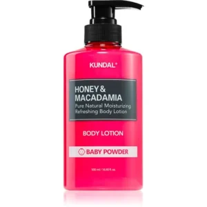 Azonnali szállítás KUNDALHoney & Macadamia Baby Powder tápláló testápoló krém hidratáló hatással