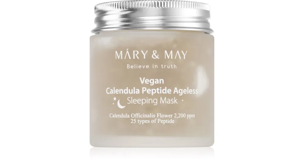 Mary&MayCalendula Peptide Ageless Sleeping Mask nyugtató éjszakai maszk ránctalanító hatással Legkelendőbb