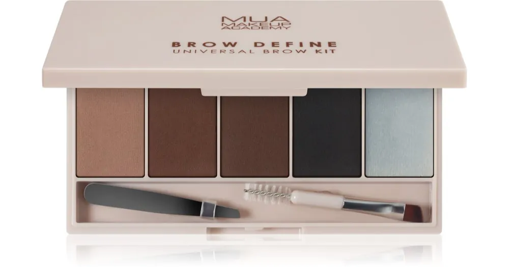 Legnépszerűbb MUA Makeup AcademyBrow Define arcpúder paletta több árnyalattal applikátorral