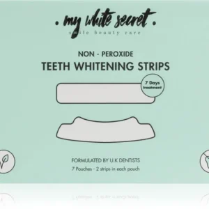 Rendeld meg most My White SecretNon - Peroxide Teeth Whitenings Strips fogfehérítő szalag a fogakra