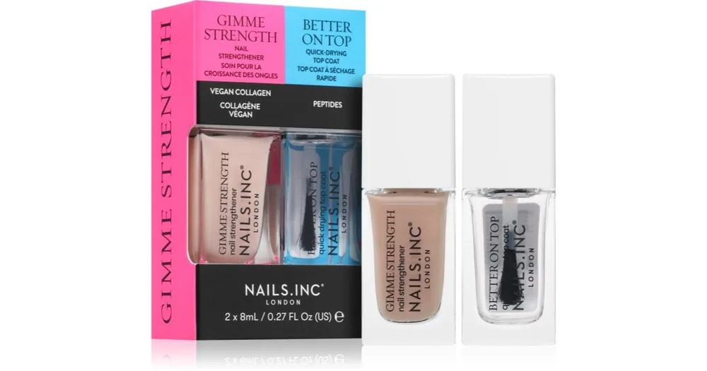 Nails Inc.Gimme Strength & Better On Top körömlakk szett Legkelendőbb