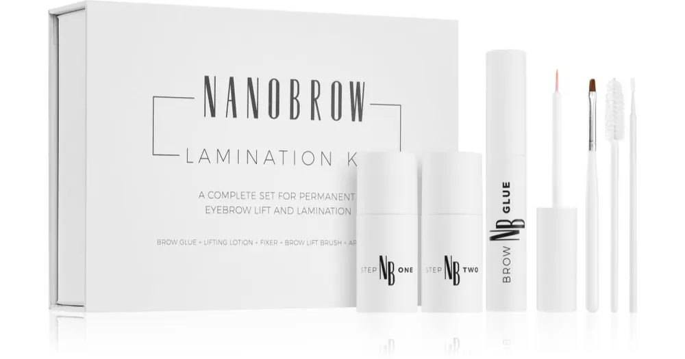 NanobrowLamination Kit Szemöldökformázó készlet Népszerű