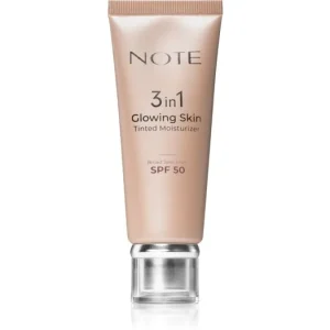 Note Cosmetique3 in 1 Glowing Skin tónusegyesítő hidratáló krém az élénk bőrért Szezonális akció