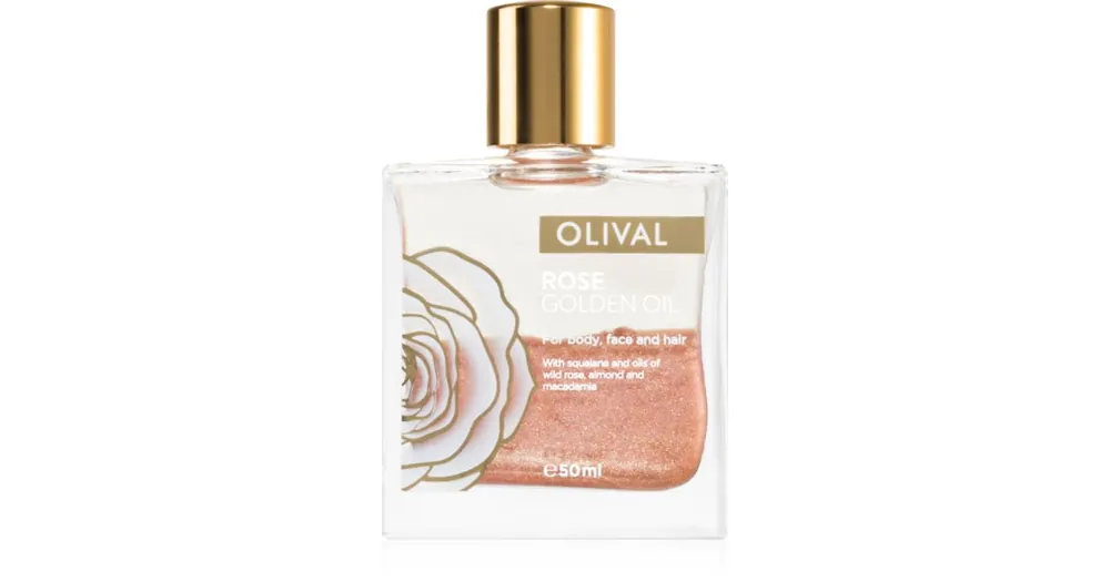 Bestseller OlivalRose Gold olaj csillámporral arcra, testre és hajra