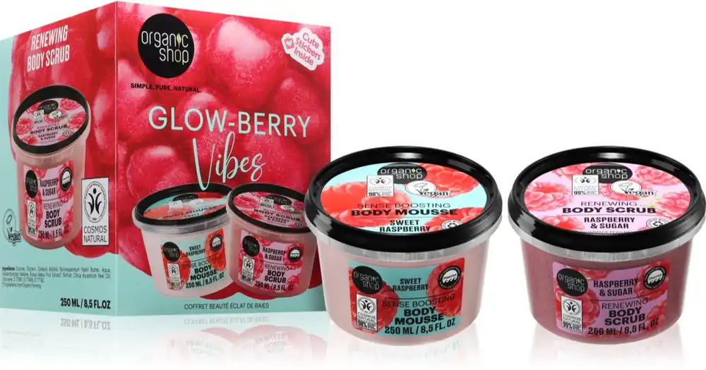 Organic ShopGlow-Berry Vibes Beauty Set ajándékszett testre Legkelendőbb
