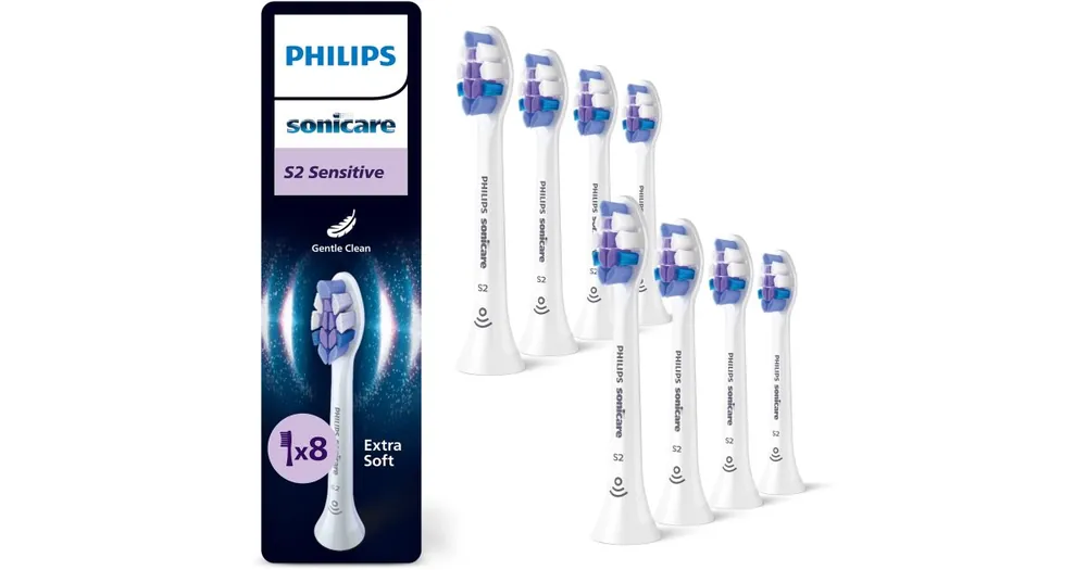 Kiárusítás PhilipsSonicare Sensitive HX6058/87 csere fejek a fogkeféhez