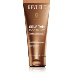 RevueleParadise Bronze Self Tan Body Lotion önbarnító tej a fokozatos barnulásért Akciós ár