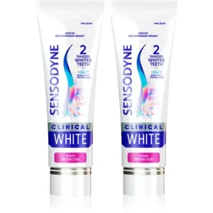 Azonnali szállítás SensodyneClinical White Stain Protector fehérítő fogkrém