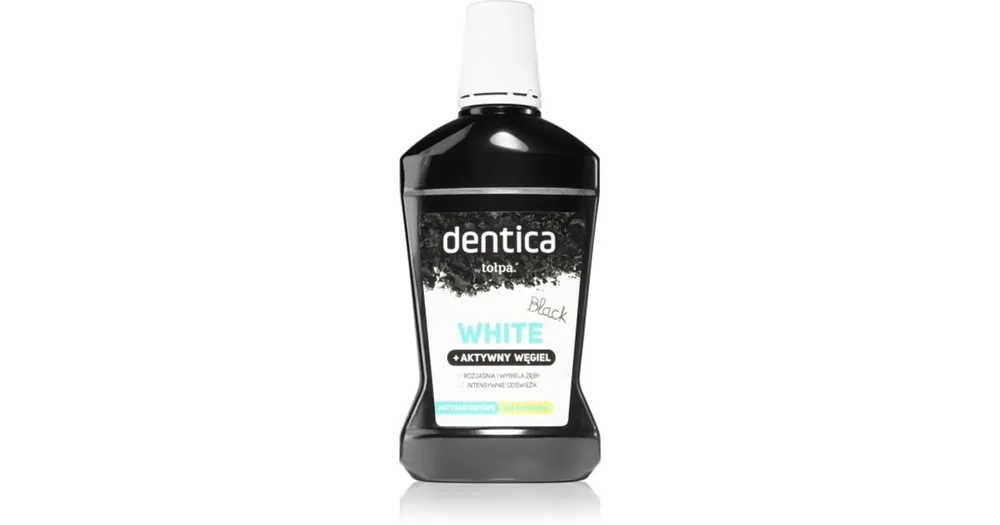 TołpaDentica Black White fehérítő szájvíz aktív szénnel Népszerű