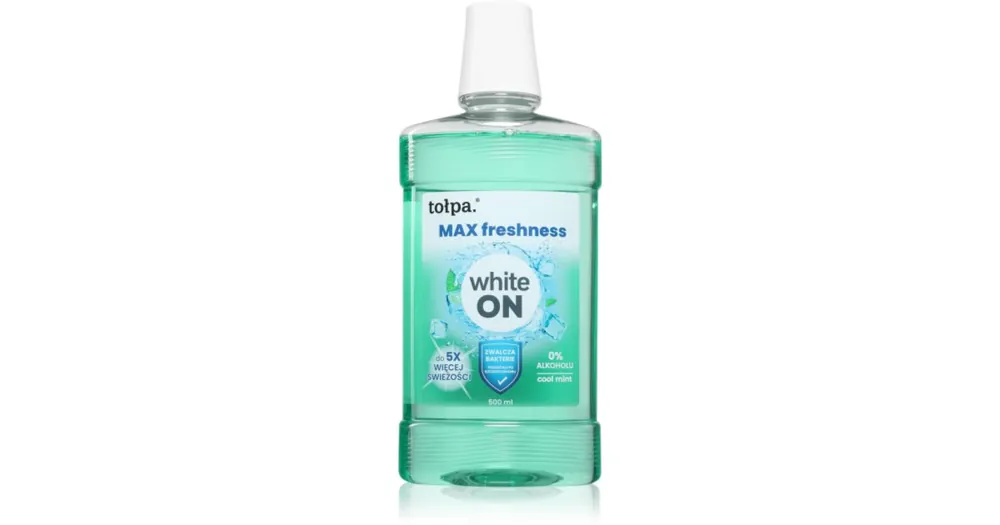 Árcsökkenés TołpaOn White MAX Freshness szájvíz