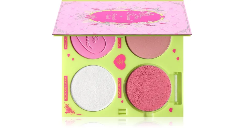 Too FacedHoliday Fairytale Crush Blush & Highlighter Set pirosító paletta élénkítővel Kiárusítás