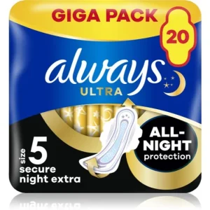 AlwaysUltra Secure Night Extra egészségügyi betétek Rendeld meg most