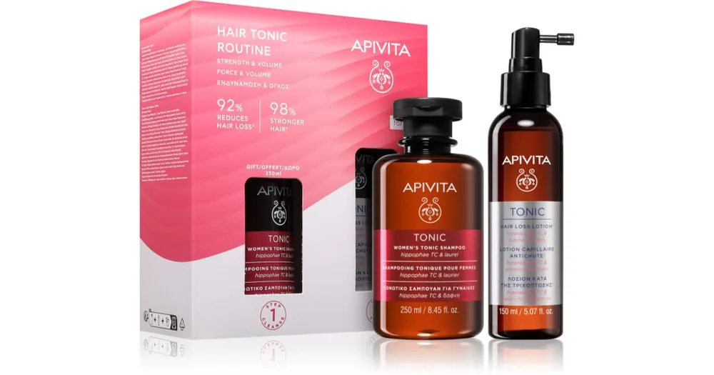 ApivitaTonic Women‘s Hair Tonic Routine Set szett hajhullás ellen Biztonságos fizetés