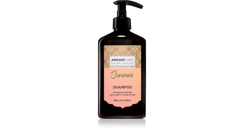 Ajánlat ArganicareSummer Shampoo sampon nap által károsult haj