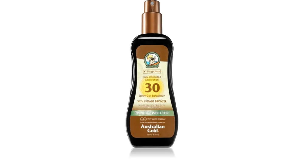 Outlet Australian GoldSpray Gel Sunscreen With Instant Bronzer színező védőgél SPF 30