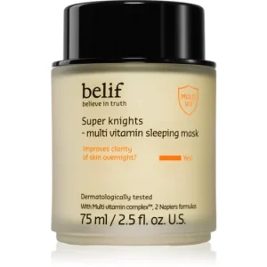 belifSuper Knights Multi Vitamin Mask intenzív éjszakai maszk a száraz és dehidratált bőr azonnali regenerálásáért minden bőrtípusra Nézd meg most