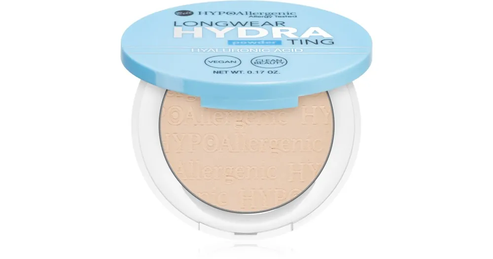 BellLongwear Hydrating Powder kompakt púder hialuronsavval Árcsökkenés