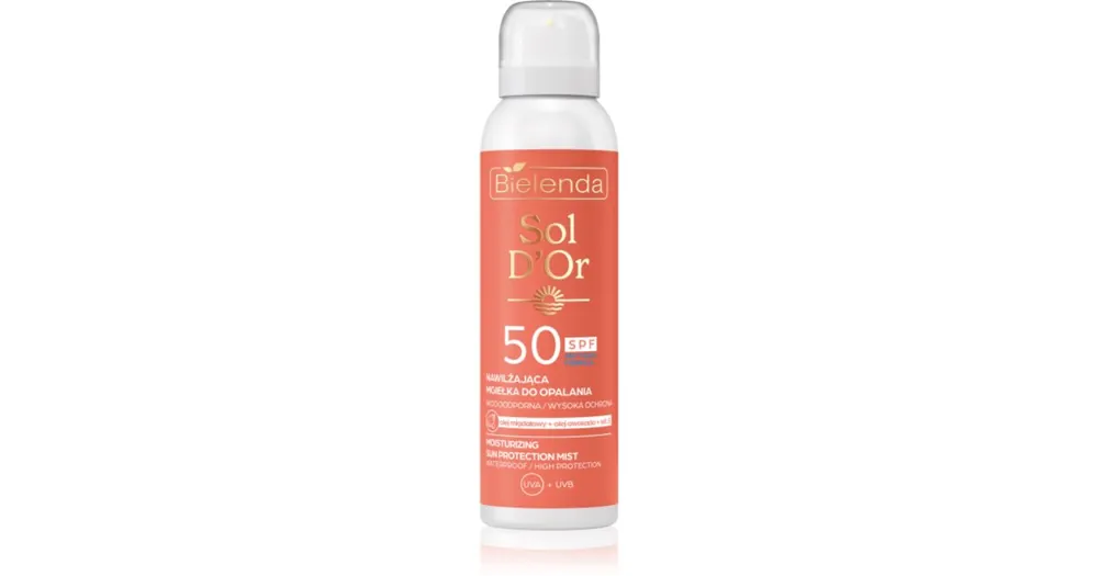 BielendaSol D’or napvédő permet SPF 50 Rendeld meg most