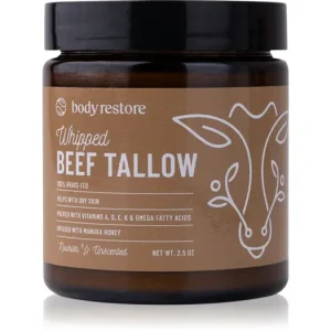 Olcsóbb Body RestoreWhipped Beef Tallow Balm Unscented tápláló testkrém parfümmentes