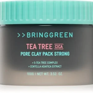 BRINGGREENTea Tree Cica Pore Clay Pack Strong krémes maszk az aknéra hajlamos zsíros bőrre Különleges ajánlat