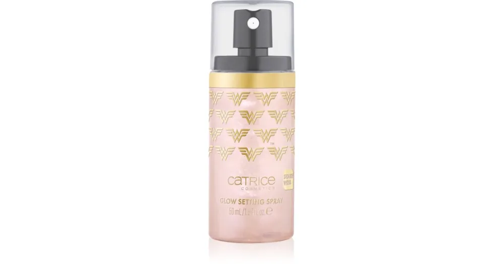 Árcsökkenés CatriceWonder Woman fixáló spray csillámporral