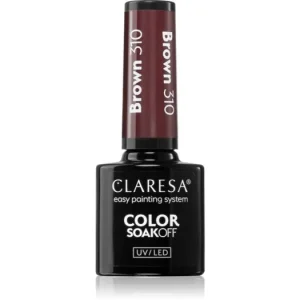 ClaresaSoakOff UV/LED Color Brown géles körömlakk Legnépszerűbb