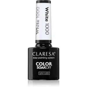 ClaresaSoakOff UV/LED Color White géles körömlakk Expressz szállítás