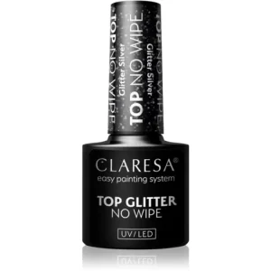 Biztonságos fizetés ClaresaUV/LED Top Glitter No Wipe zselés fedő körömlakk csillogó