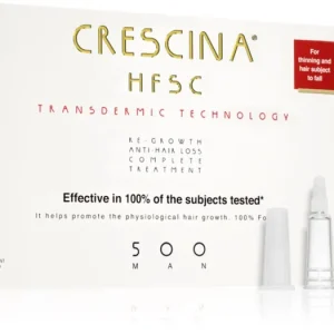 CrescinaTransdermic 500 Re-Growth and Anti-Hair Loss hajnövekedés és hajhullás elleni ápolás uraknak Szuper ajánlat