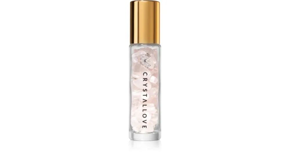 Biztonságos fizetés CrystalloveRose Quartz Oil Bottle roll-on kristályokkal