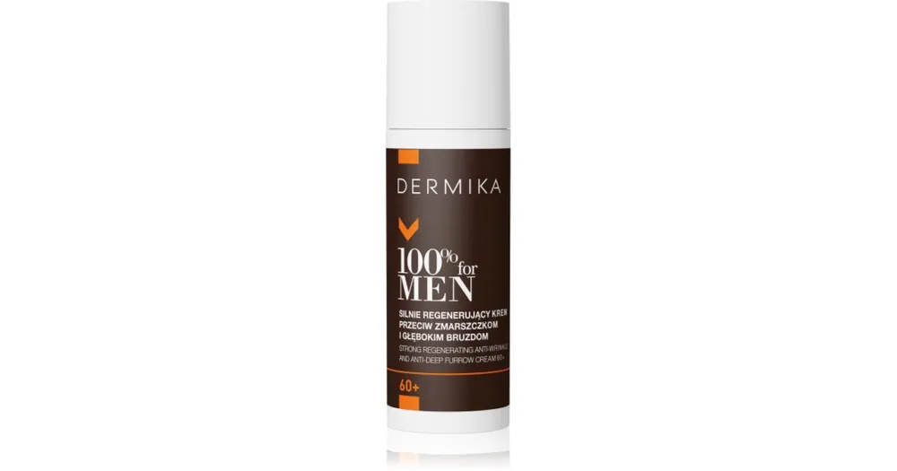 Árcsökkenés Dermika100% for Men Regeneratív ránctalanító krém uraknak