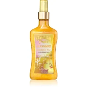 Hawaiian Tropic PerfumesGolden Paradise Shimmer testápoló spray csillámporral hölgyeknek Biztonságos fizetés