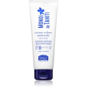 Azonnali szállítás HelanMONOÏ de TAHITI Mineral Sun Cream SPF50+ napozó krém arcra és testre
