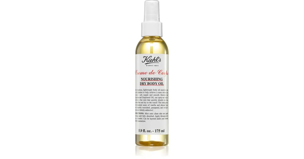 Kiehl‘sCreme de Corps Nourishing Dry Body Oil tápláló száraz olaj testre Legjobb ár