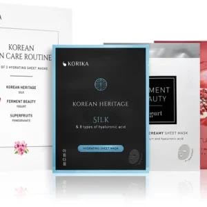 KORIKAKOREAN SKIN CARE ROUTINE SET OF 3 HYDRATING SHEET MASKS szett hidratáló hatással Expressz szállítás