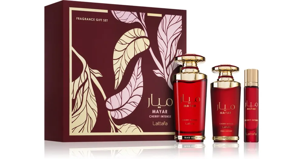 LattafaMayar Cherry Intense ajándékszett unisex Alacsony ár
