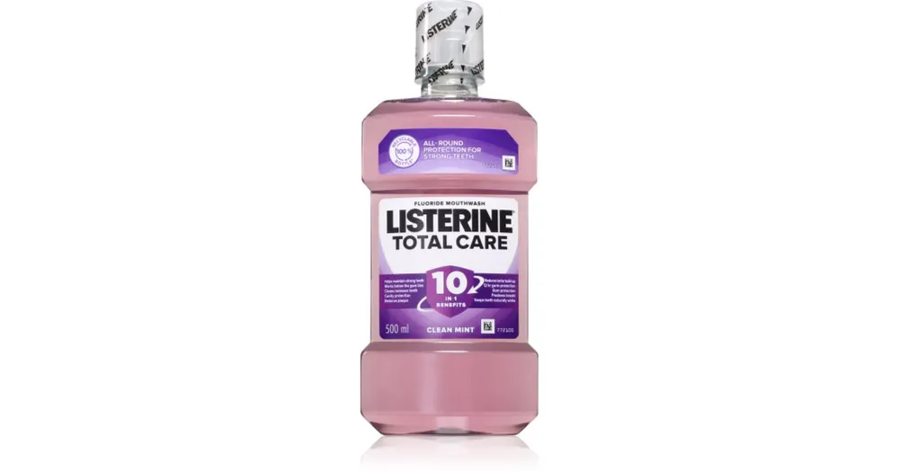 ListerineTotal Care Clean Mint szájvíz a fogak komplett védelméért 10 az 1-ben Exkluzív ajánlat