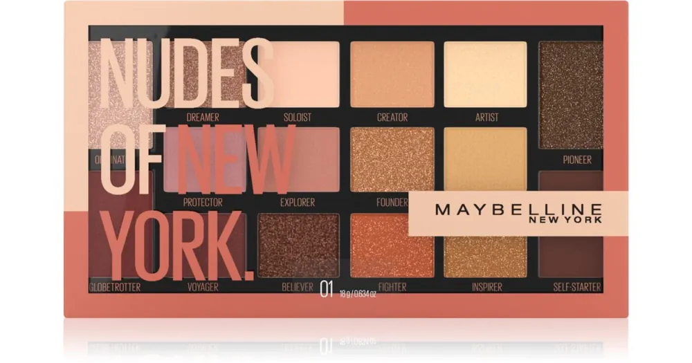 MAYBELLINE NEW YORKNudes Of New York szemhéjfesték paletta Expressz szállítás