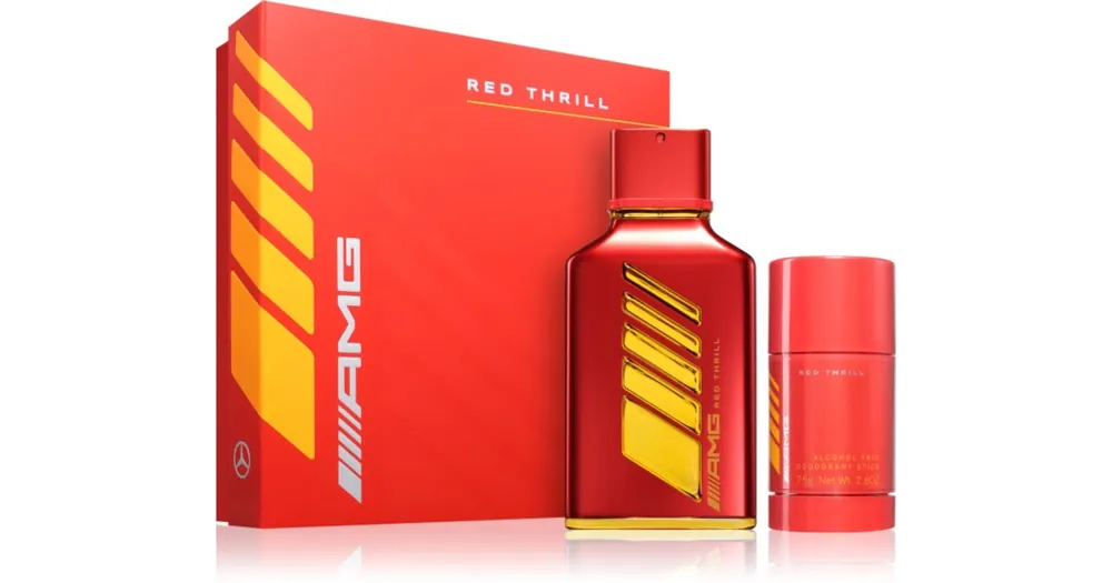 Alacsony ár Mercedes-BenzAMG Red Thrill ajándékszett uraknak