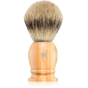 MühleCLASSIC Silvertip Badger Olive Wood Small borotválkozó ecset borz szőrből Expressz szállítás