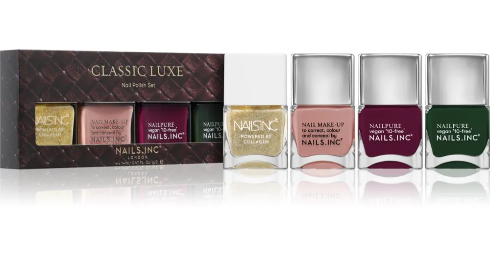 Gyors kiszállítás Nails Inc.Classic Luxe körömlakk szett