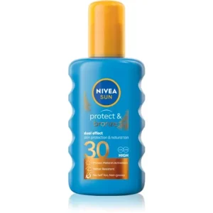 Azonnali szállítás NIVEASUN Protect & Bronze intenzív napozó spray SPF 30
