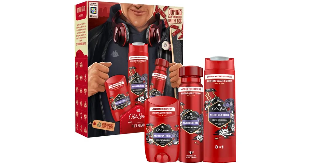 Old SpiceNightpanther Wild Explorer Set ajándékszett uraknak Expressz kézbesítés